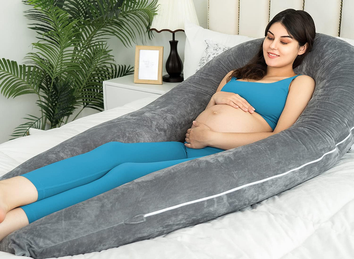 Cooling Maternity Pillow for Sleeping U Shaped Body Pillow for Pregnant Support