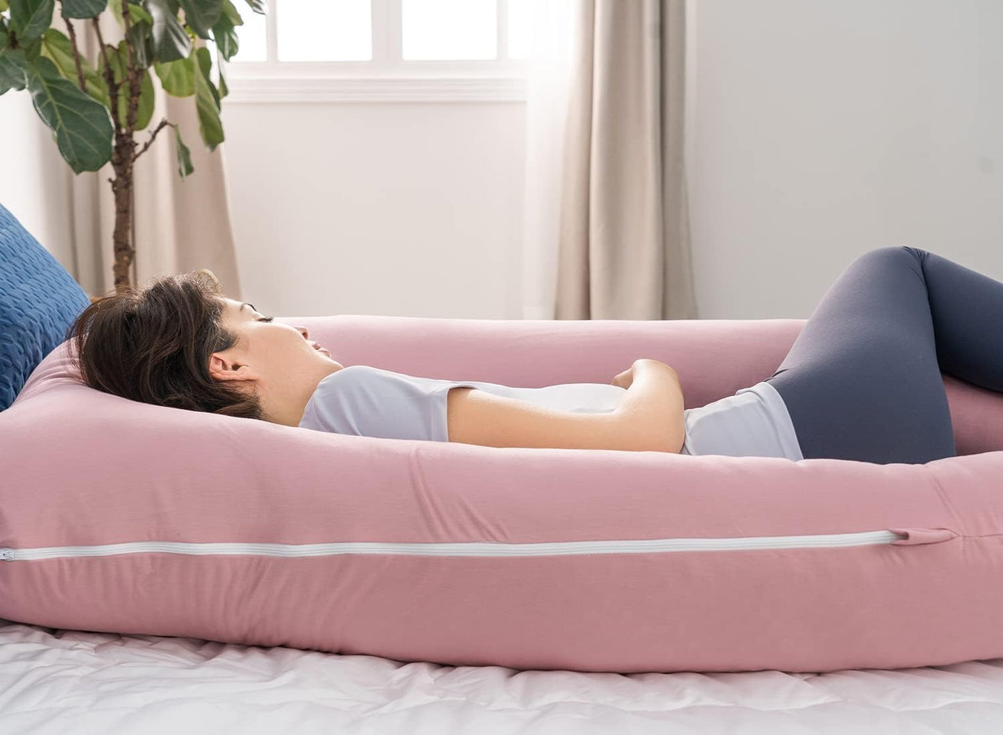 Cooling Maternity Pillow for Sleeping U Shaped Body Pillow for Pregnant Support