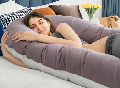 Cooling Maternity Pillow for Sleeping U Shaped Body Pillow for Pregnant Support