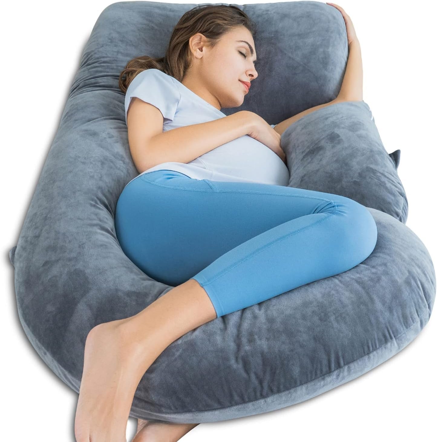 Cooling Maternity Pillow for Sleeping U Shaped Body Pillow for Pregnant Support