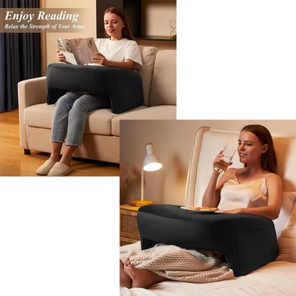 💥Last Day Buy 1 Get 1 Free💥Memory Foam Lap Desk Pillow for Reading, Working, Playing, Crocheting in Bed Couch